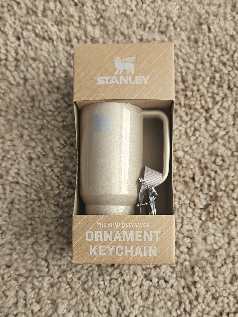 Stanley Mini Quencher Ornament Keychain - Champagne